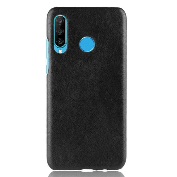 Shockproof Litchi Texture PC + PU Case for Huawei nova 4e