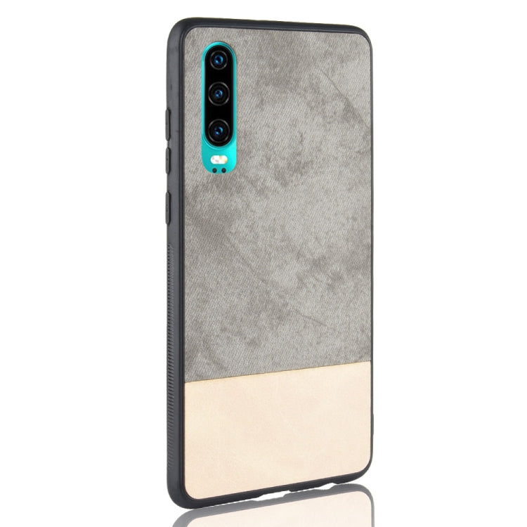 Shockproof Color Matching Denim PC + PU + TPU Case for Huawei P30