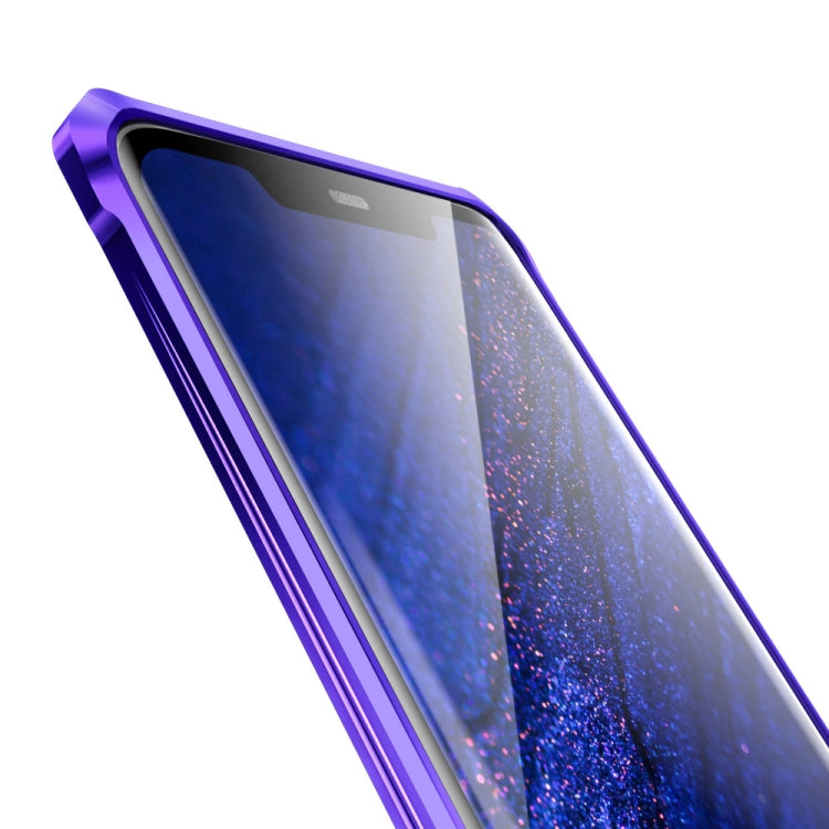 Snap-on Aluminum Frame and Tempered Glass Back Plate Case for Huawei Mate 20 Lite