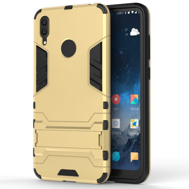 Shockproof PC + TPU Case for Huawei Y7(2019), with Holder