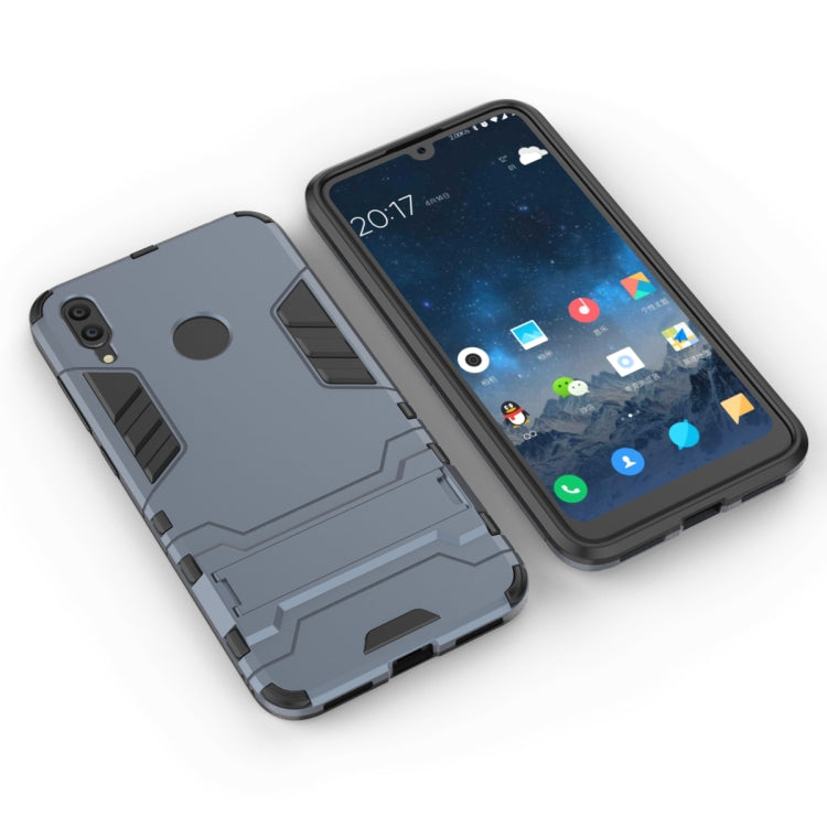 Shockproof PC + TPU Case for Huawei Y7(2019), with Holder
