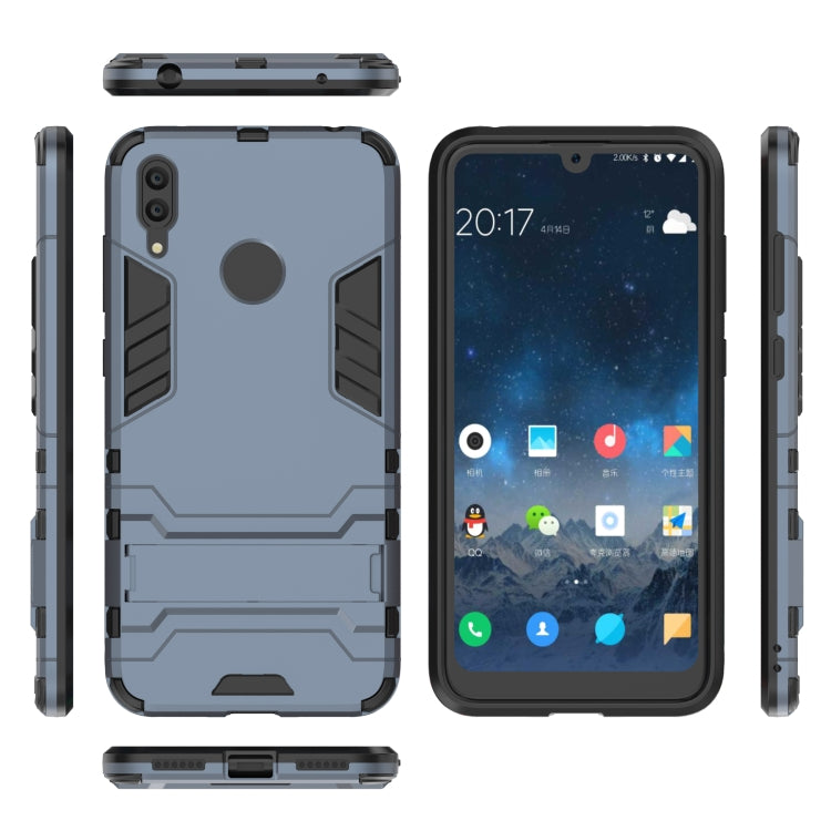 Shockproof PC + TPU Case for Huawei Y7(2019), with Holder