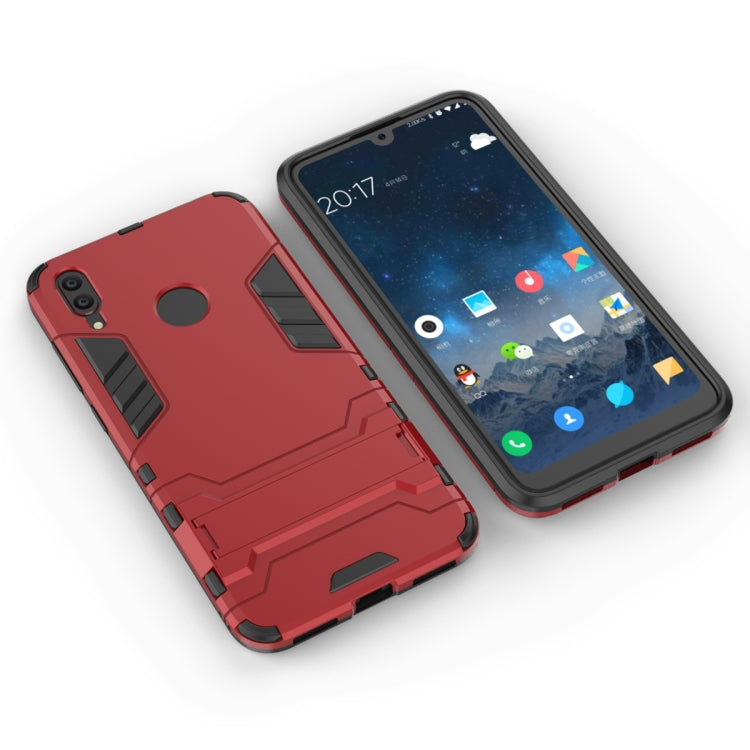 Shockproof PC + TPU Case for Huawei Y7(2019), with Holder