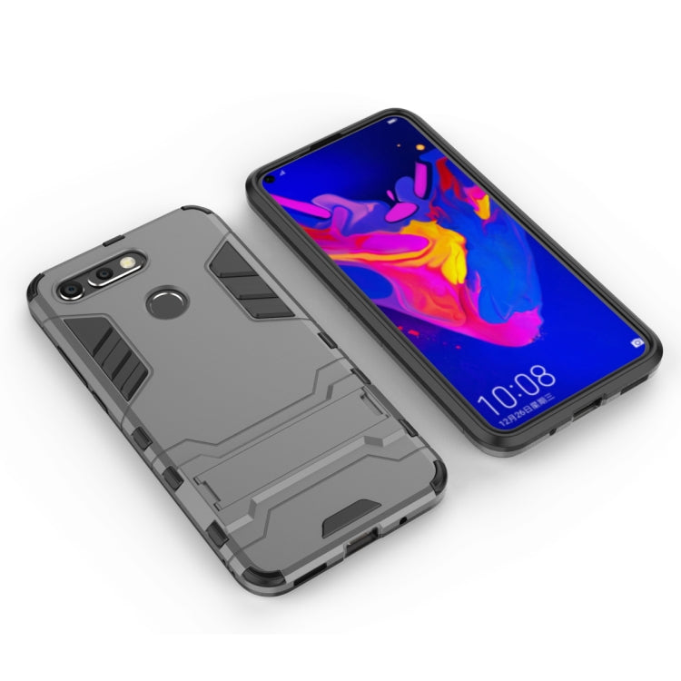 Shockproof PC + TPU Case for Huawei Honor V20, with Holder
