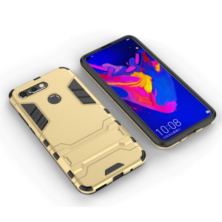 Shockproof PC + TPU Case for Huawei Honor V20, with Holder