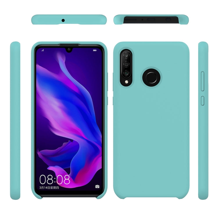 Solid Color Liquid Silicone Dropproof Protective Case for Huawei P30 Lite/Nova 4e