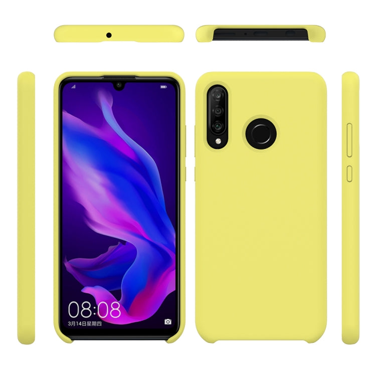 Solid Color Liquid Silicone Dropproof Protective Case for Huawei P30 Lite/Nova 4e