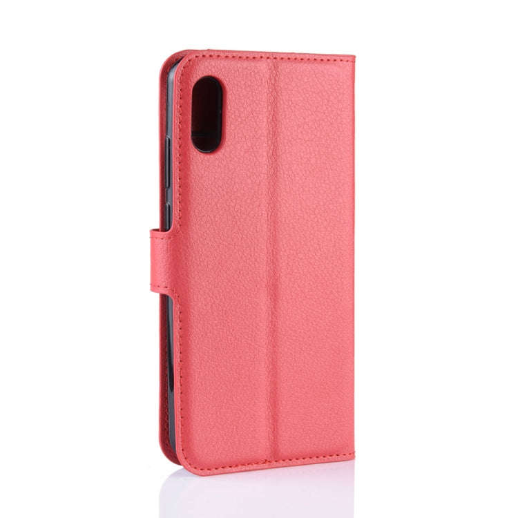 Litchi Texture Horizontal Flip Leather Case for Huawei Y6 Pro 2019, with Wallet & Holder & Card Slots