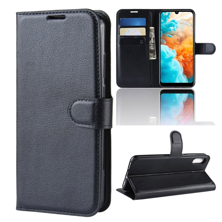 Litchi Texture Horizontal Flip Leather Case for Huawei Y6 Pro 2019, with Wallet & Holder & Card Slots