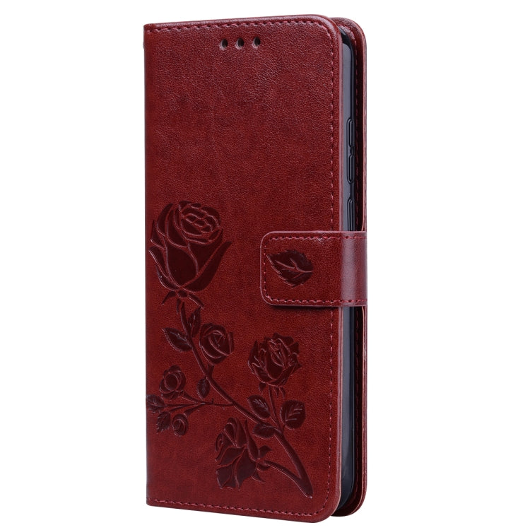Rose Embossed Horizontal Flip PU Leather Case for Huawei Honor 8A/Y6 2019, with Holder & Card Slots & Wallet