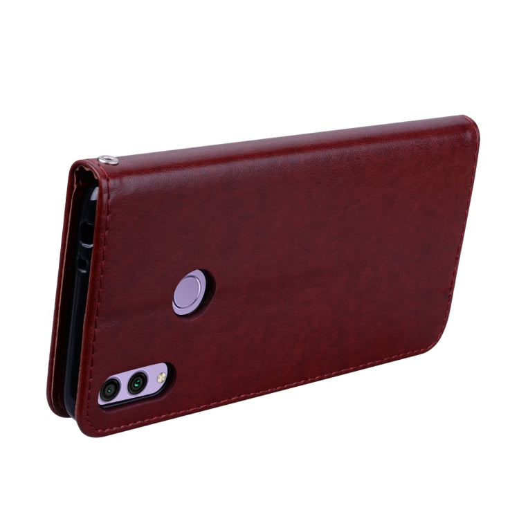 Rose Embossed Horizontal Flip PU Leather Case for Huawei Honor 8C, with Holder & Card Slots & Wallet