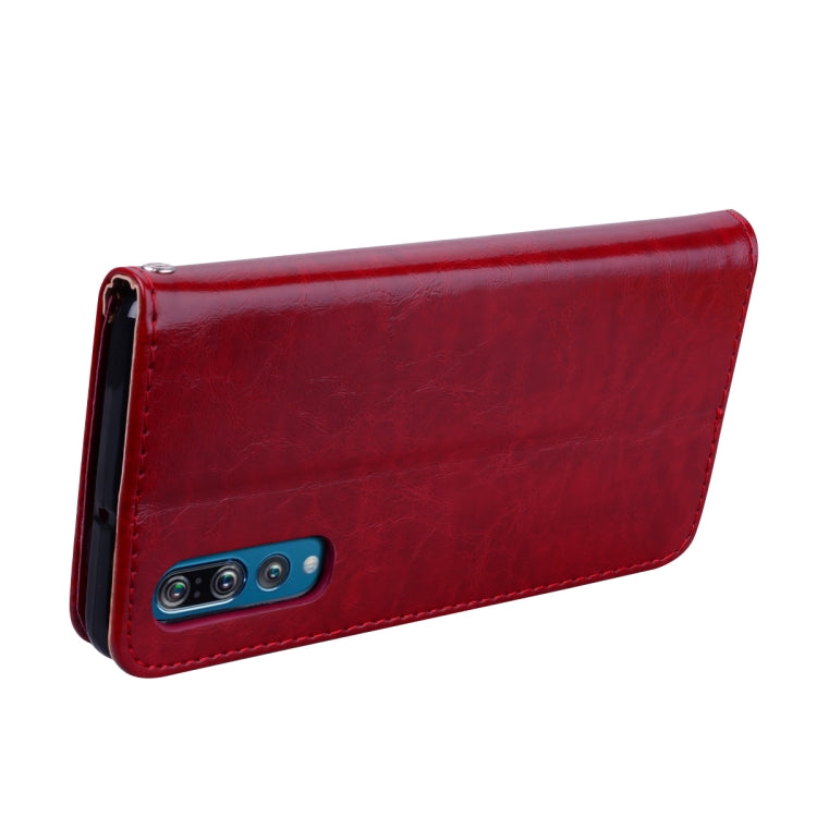 Business Style Oil Wax Texture Horizontal Flip Leather Case for Huawei P30, with Holder & Card Slots & Wallet