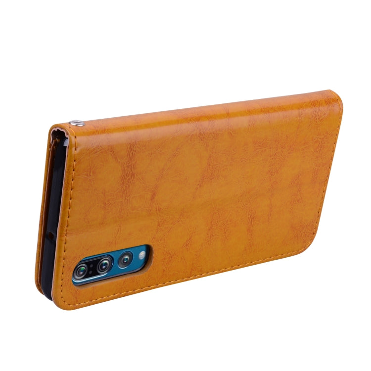 Business Style Oil Wax Texture Horizontal Flip Leather Case for Huawei P30, with Holder & Card Slots & Wallet