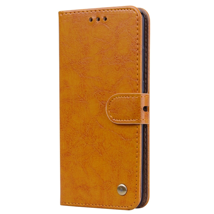 Business Style Oil Wax Texture Horizontal Flip Leather Case for Huawei P Smart 2019, with Holder & Card Slots & Wallet