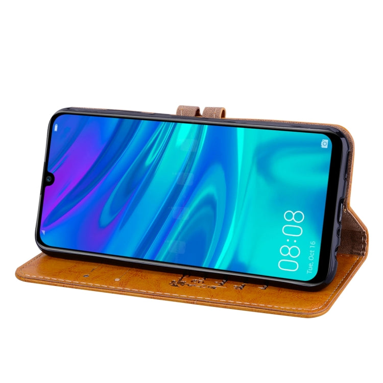 Business Style Oil Wax Texture Horizontal Flip Leather Case for Huawei P Smart 2019, with Holder & Card Slots & Wallet