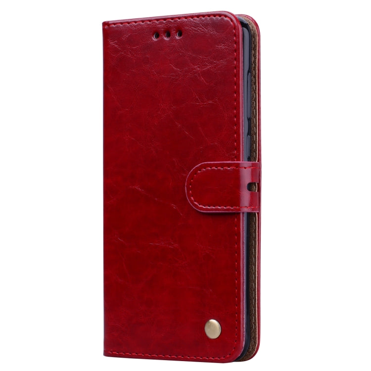 Business Style Oil Wax Texture Horizontal Flip Leather Case for Huawei Honor 8C, with Holder & Card Slots & Wallet