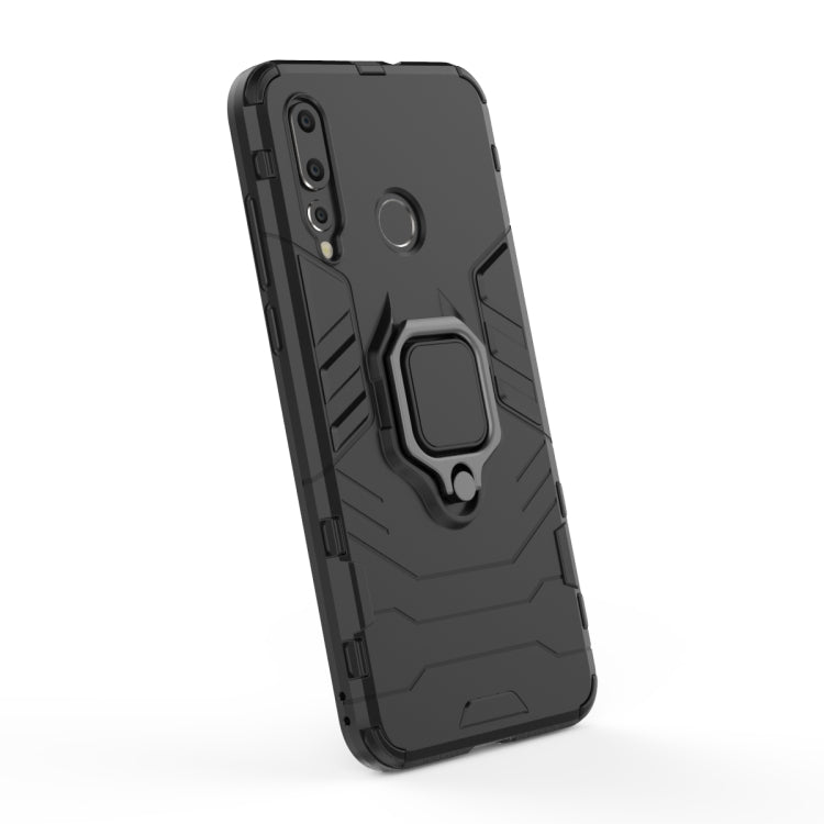 PC + TPU Shockproof Protective Case for Huawei Nova 4e, with Magnetic Ring Holder