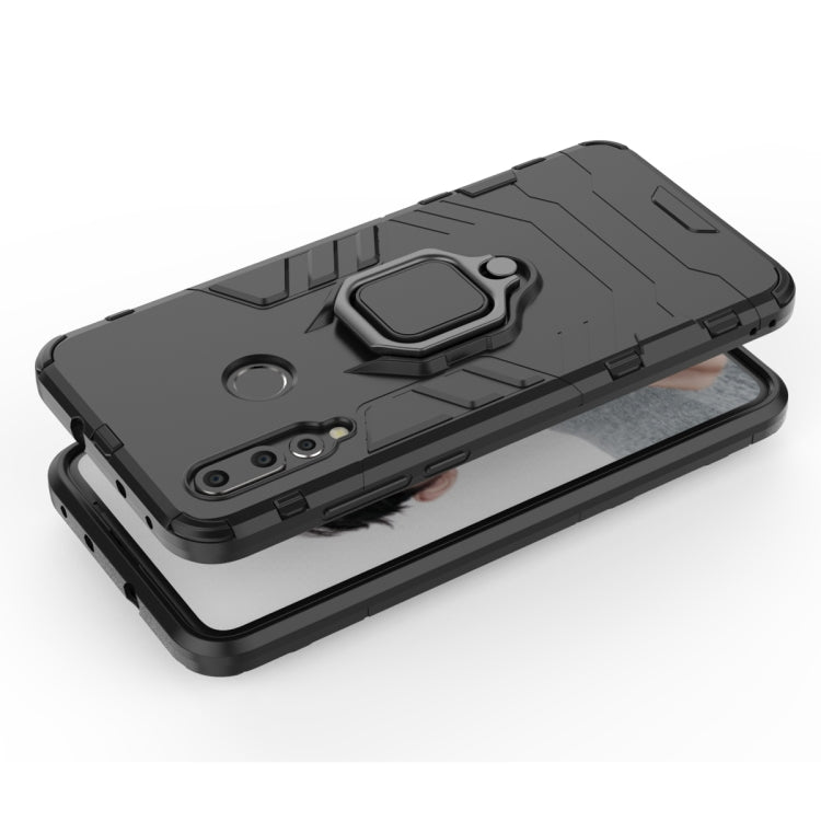 PC + TPU Shockproof Protective Case for Huawei Nova 4e, with Magnetic Ring Holder