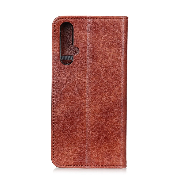Copper Buckle Retro Texture Horizontal Flip Leather Case for Huawei Nova 5, with Holder & Card Slots & Wallet