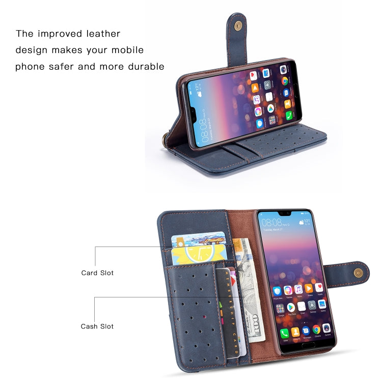 Cowhide Texture Horizontal Flip Leather Case for Huawei P20 Lite, with Holder & Card Slots & Wallet & Sling
