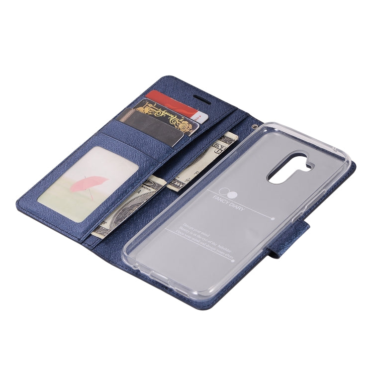 Silk Texture Horizontal Flip Leather Case for Huawei Mate 20 Lite, with Holder & Card slots & Wallet & Photo Frame