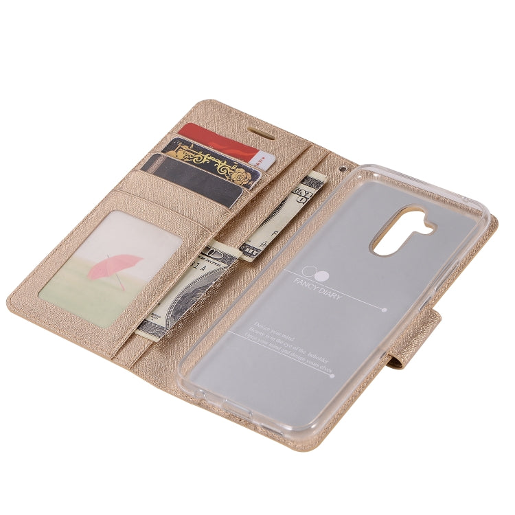 Silk Texture Horizontal Flip Leather Case for Huawei Mate 20 Lite, with Holder & Card slots & Wallet & Photo Frame