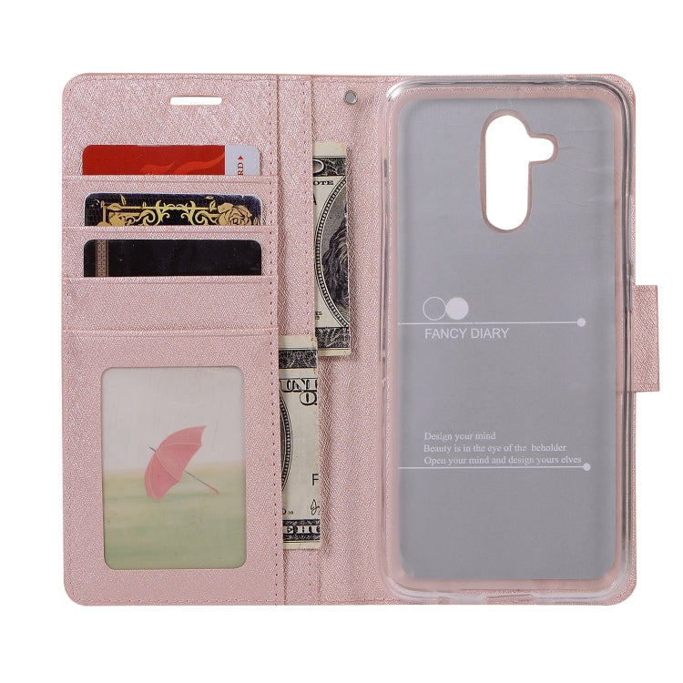 Silk Texture Horizontal Flip Leather Case for Huawei Mate 20 Lite, with Holder & Card slots & Wallet & Photo Frame