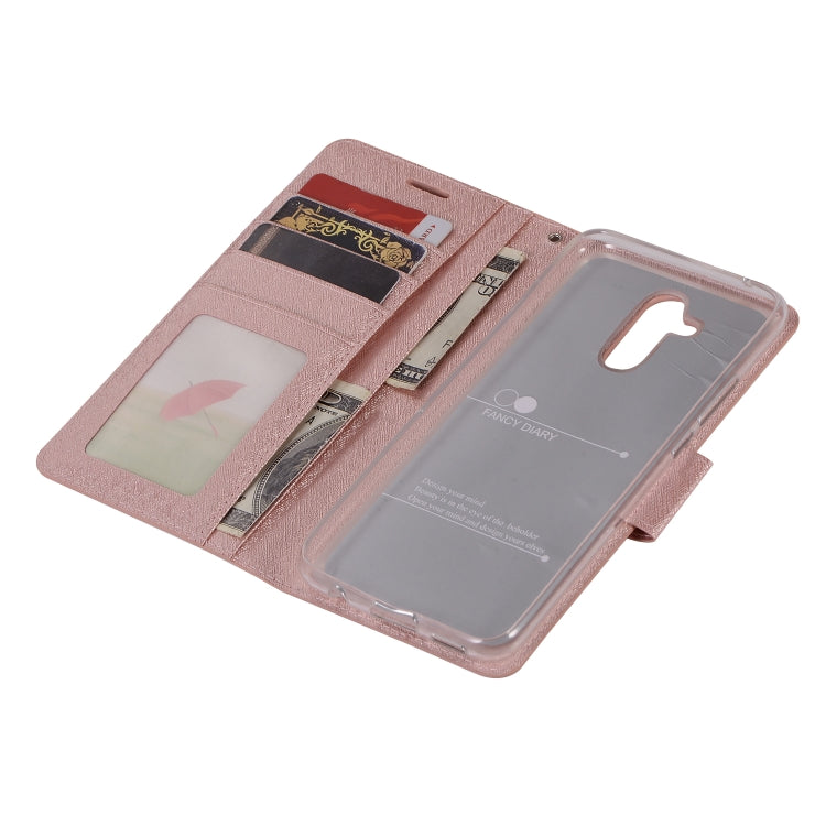 Silk Texture Horizontal Flip Leather Case for Huawei Mate 20 Lite, with Holder & Card slots & Wallet & Photo Frame