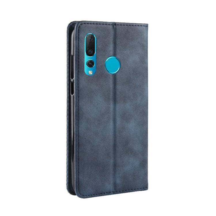 Magnetic Buckle Retro Texture Horizontal Flip Leather Case for Huawei nova 4, with Holder & Card Slots & Wallet