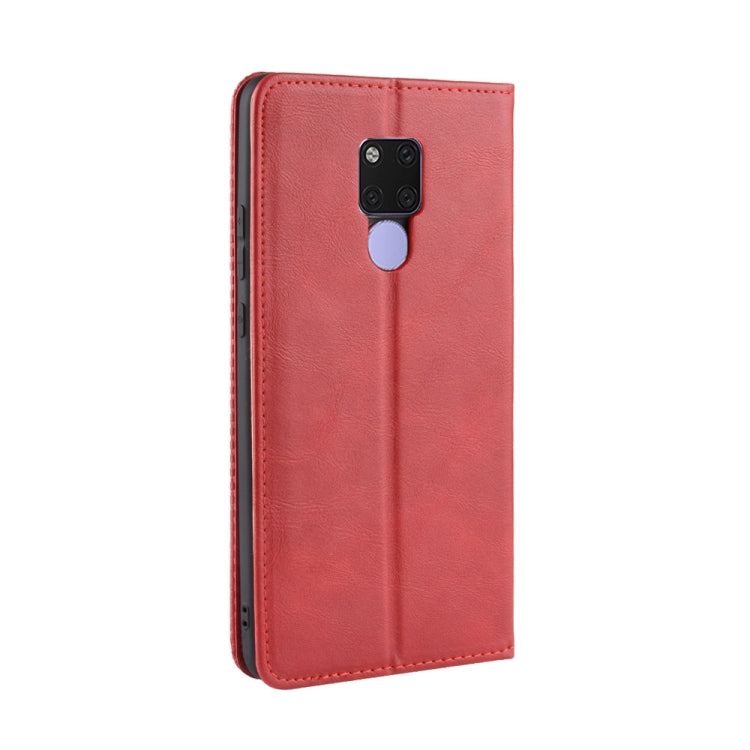 Magnetic Buckle Retro Texture Horizontal Flip Leather Case for Huawei Mate 20 X, with Holder & Card Slots & Wallet