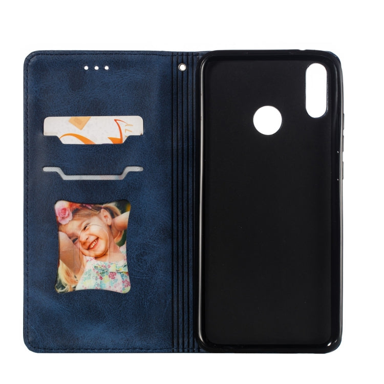 Calf Texture Zipper Magnetic Horizontal Flip Leather Case for Huawei Y9 (2019) / Enjoy 9 Plus, with Wallet & Holder & Card Slots