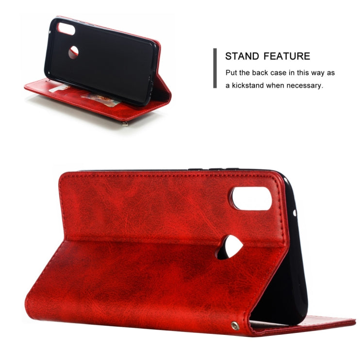 Calf Texture Zipper Magnetic Horizontal Flip Leather Case for Huawei Y9 (2019) / Enjoy 9 Plus, with Wallet & Holder & Card Slots