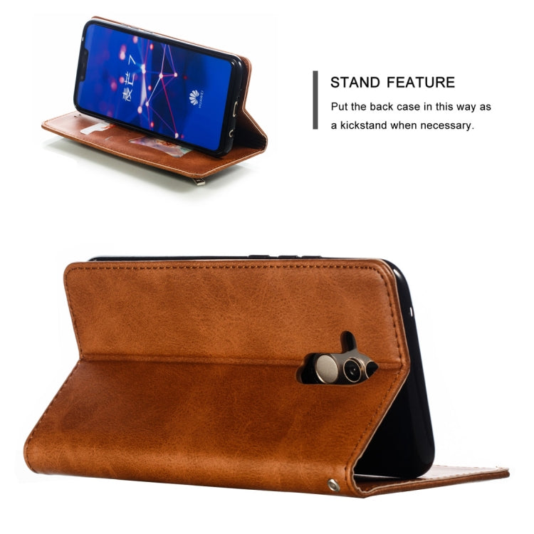 Calf Texture Zipper Magnetic Horizontal Flip Leather Case for Huawei Mate 20 Lite, with Wallet & Holder & Card Slots
