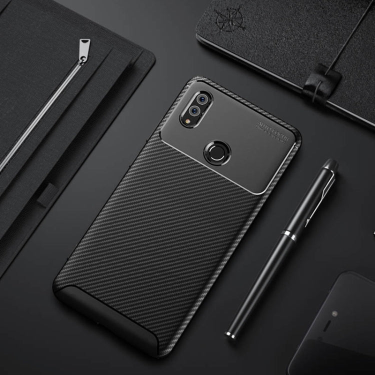 Beetle Shape Carbon Fiber Texture Shockproof TPU Case for Huawei Honor Note 10
