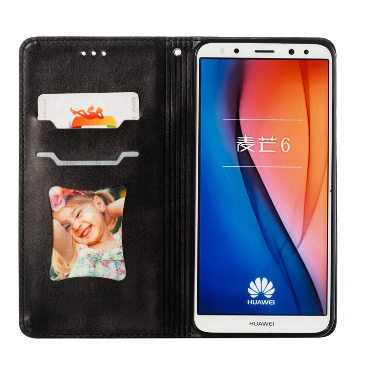 Calf Texture Zipper Magnetic Horizontal Flip Leather Case for Huawei Mate 10 Lite / Maimang 6, with Wallet & Holder & Card Slots
