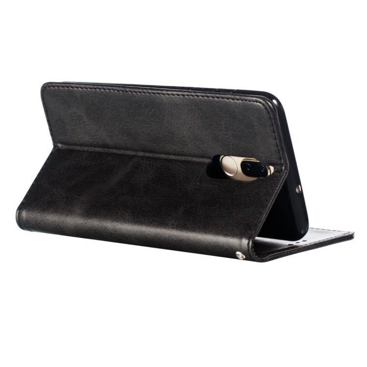 Calf Texture Zipper Magnetic Horizontal Flip Leather Case for Huawei Mate 10 Lite / Maimang 6, with Wallet & Holder & Card Slots