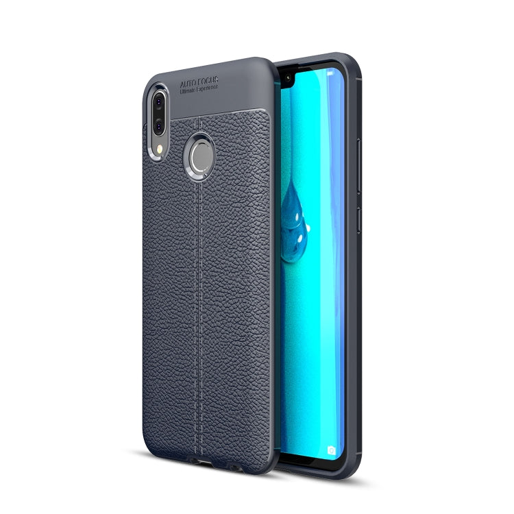Litchi Texture TPU Shockproof Case for Huawei Y9 (2019)