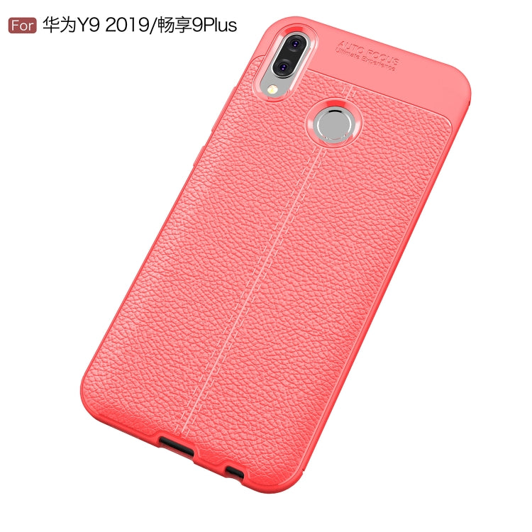 Litchi Texture TPU Shockproof Case for Huawei Y9 (2019)