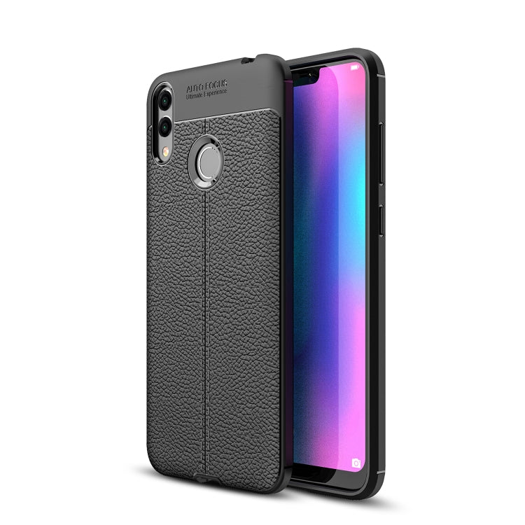 Litchi Texture TPU Shockproof Case for Huawei Honor 8C