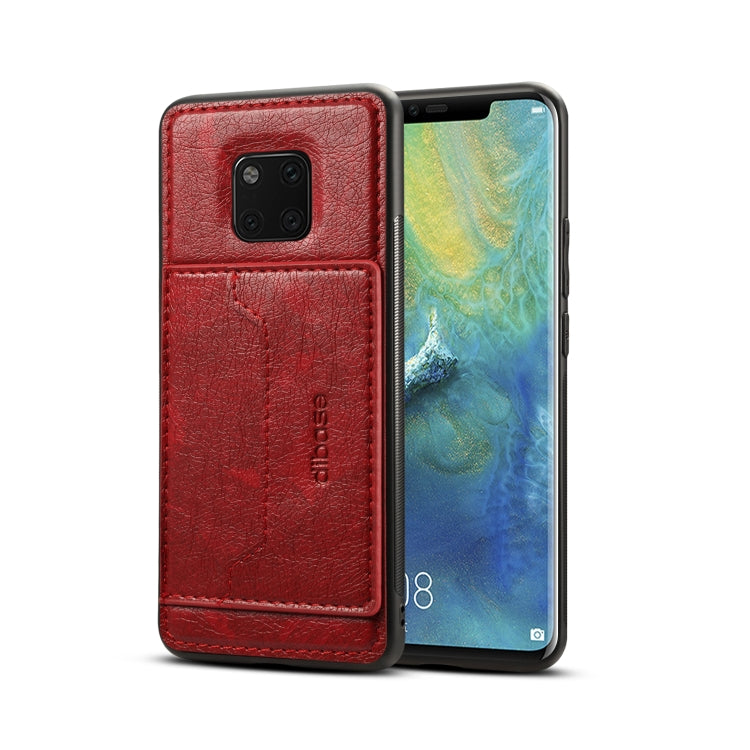 Dibase TPU + PC + PU Crazy Horse Texture Protective Case for Huawei Mate 20 Pro, with Holder & Card Slots