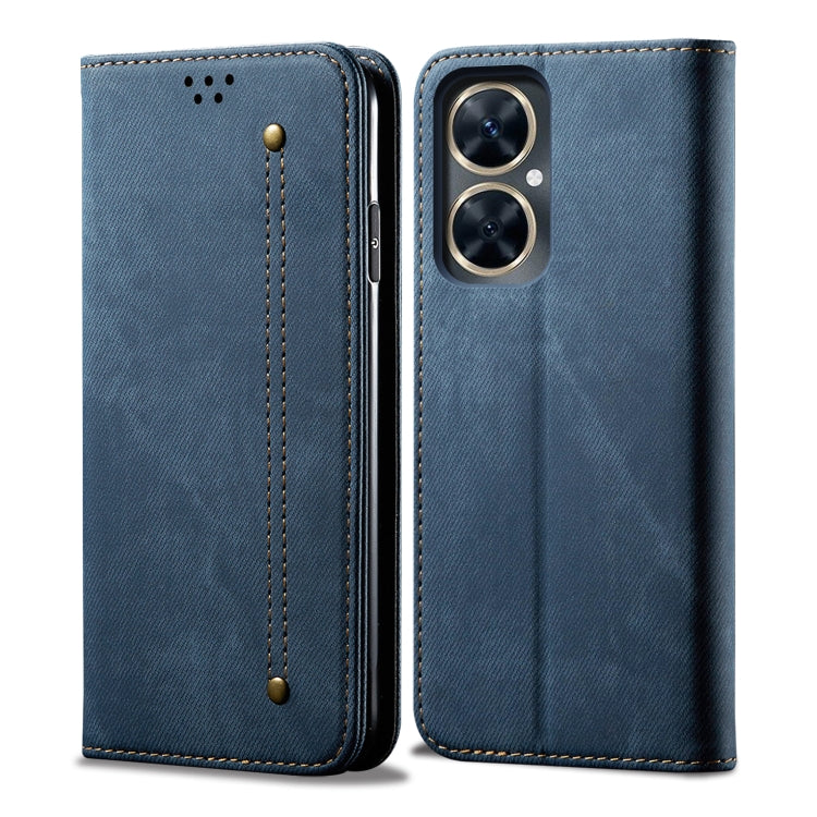 Denim Texture Flip Leather Phone Case For Huawei Maimang 20 / Enjoy 60 Pro / nova 11i