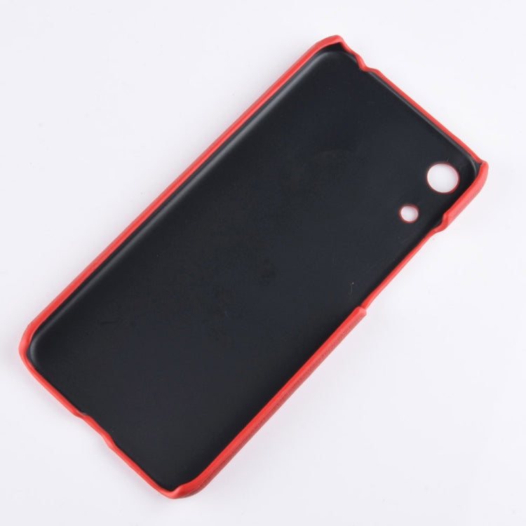 Shockproof Litchi Texture PC + PU Case for Huawei Honor Play 8A