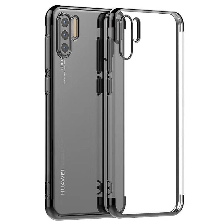 Three Sections Electroplating Side TPU Protective Back Case for Huawei P30