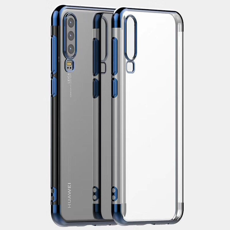 Three Sections Electroplating Side TPU Protective Back Case for Huawei P30
