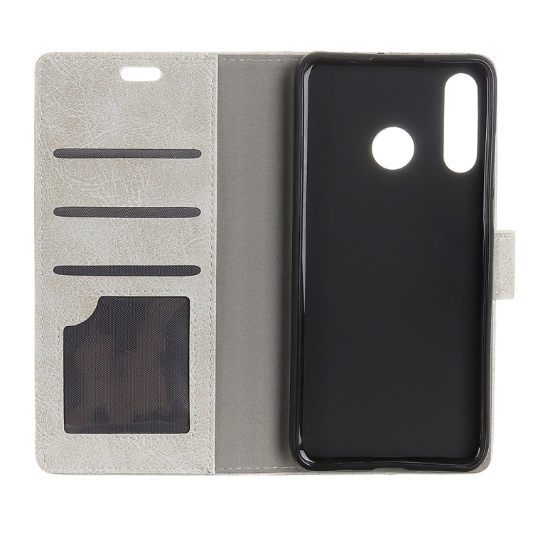 Retro Crazy Horse Texture Horizontal Flip Leather Case for Huawei P30 Lite, with Wallet & Holder & Card Slots & Photo Frame