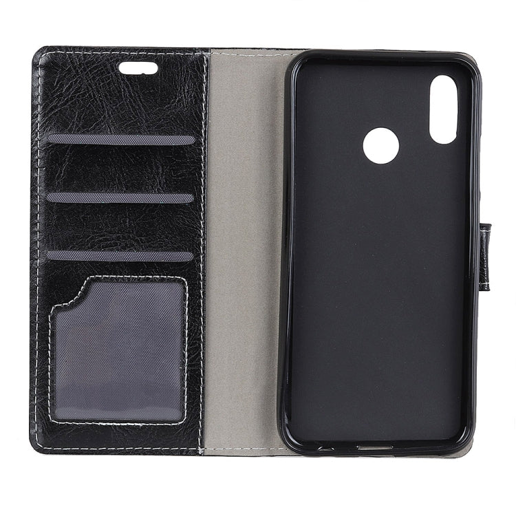 Retro Crazy Horse Texture Horizontal Flip Leather Case for Huawei Y7 (2019), with Holder & Card Slots & Photo Frame
