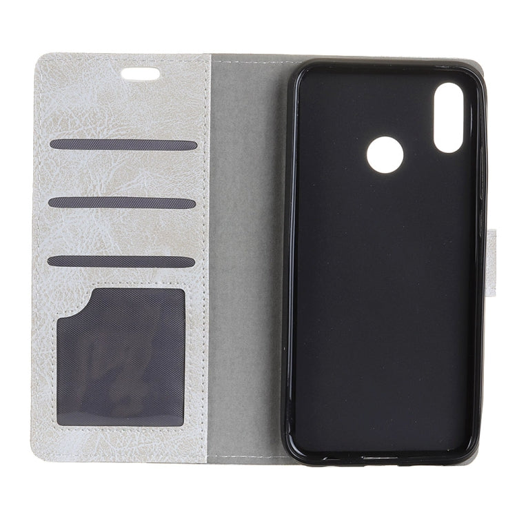 Retro Crazy Horse Texture Horizontal Flip Leather Case for Huawei Y7 (2019), with Holder & Card Slots & Photo Frame