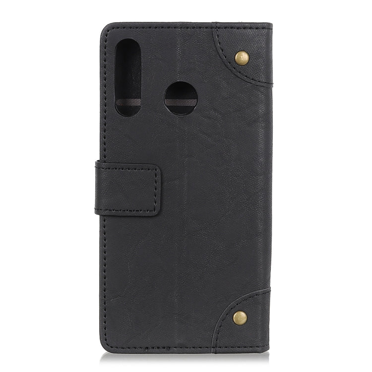 Copper Buckle Retro Crazy Horse Texture Horizontal Flip Leather Case for Huawei P30 Lite, with Holder & Card Slots & Wallet