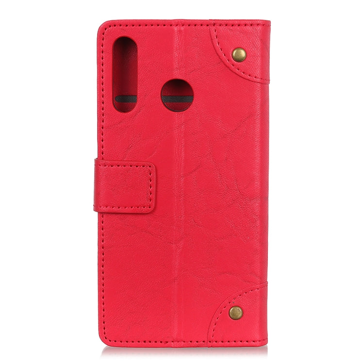Copper Buckle Retro Crazy Horse Texture Horizontal Flip Leather Case for Huawei P30 Lite, with Holder & Card Slots & Wallet