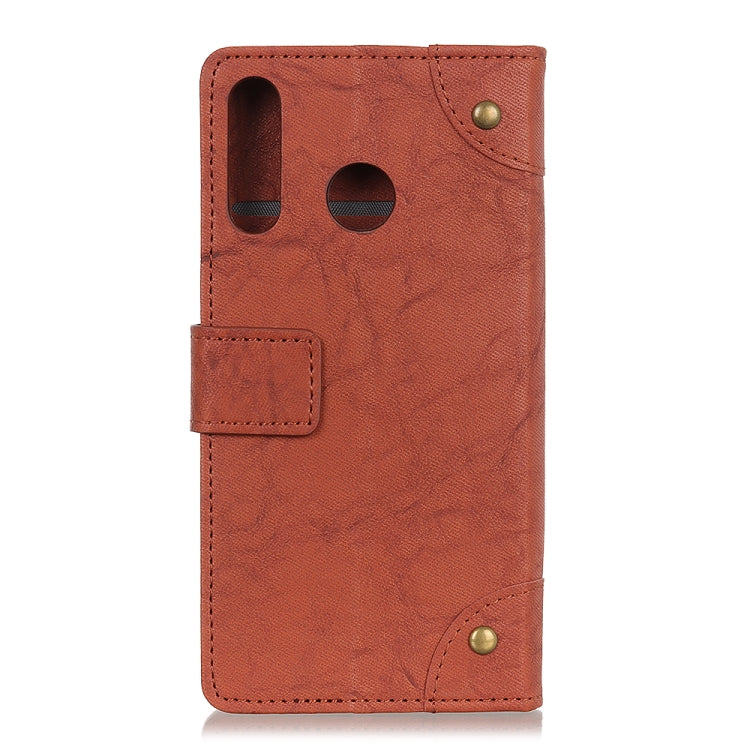 Copper Buckle Retro Crazy Horse Texture Horizontal Flip Leather Case for Huawei P30 Lite, with Holder & Card Slots & Wallet